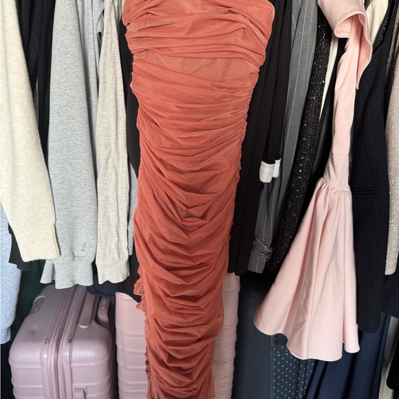 House of CB Blush Pink Strapless Dress - Picture 2 of 5